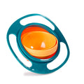 360 Rotation Spill-Proof Gyro Bowl with Lid for Babies