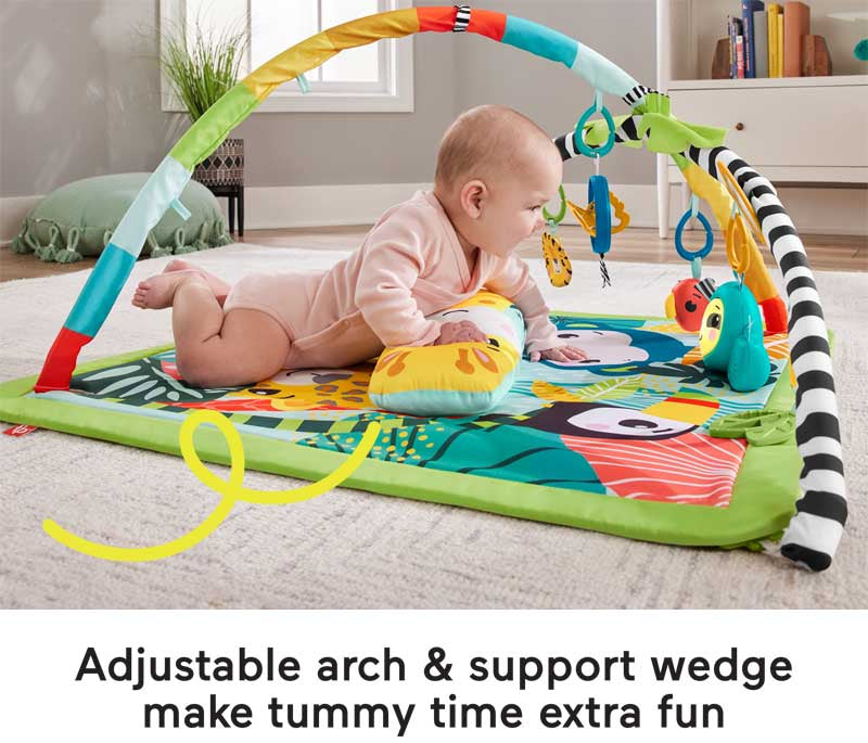 Fisher Price 3-in-1 Rainforest Sensory Baby Gym