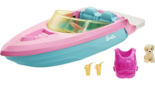 Barbie Boat with Puppy and Accessories