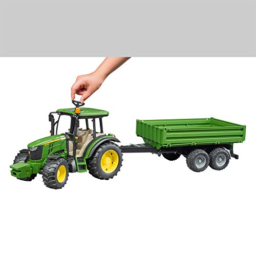 Bruder John Deere 1:16 5115M with Tipping Trailer