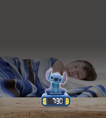 Lexibook Disney Classics Stitch Nightlight Alarm Clock