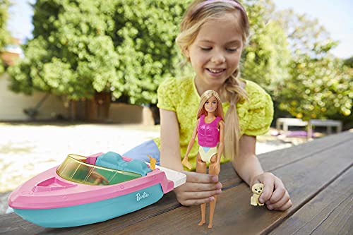 Barbie Boat with Puppy and Accessories