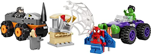 LEGO Marvel 10782 Hulk vs Rhino Monster Truck Showdown Set