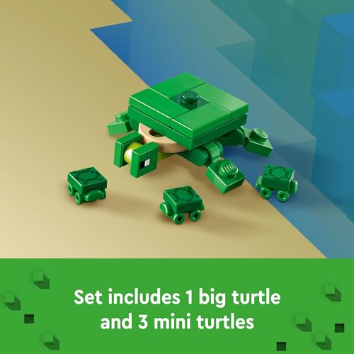 LEGO Minecraft 21254 The Turtle Beach House Toy Set