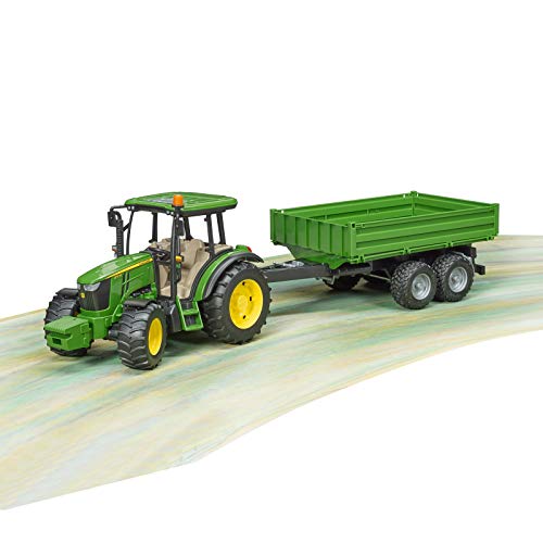 Bruder John Deere 1:16 5115M with Tipping Trailer