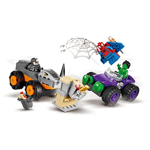 LEGO Marvel 10782 Hulk vs Rhino Monster Truck Showdown Set