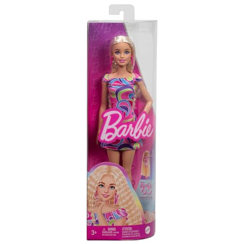 Barbie Fashionistas Doll Blonde Hair and Swirl Dress