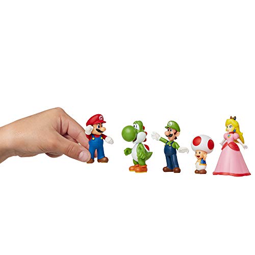 Nintendo Super Mario 6cm Figure 5 Pack Mario & Friends