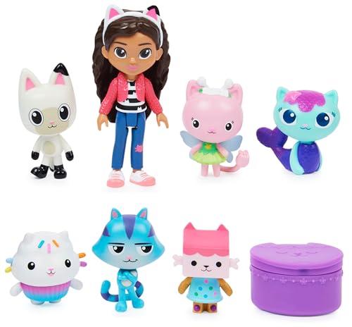 Gabby’s Dollhouse Deluxe Figure Gift Set with 7 Toy Figures and Surprise Accessory