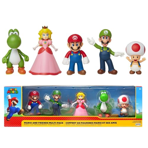 Nintendo Super Mario 6cm Figure 5 Pack Mario & Friends