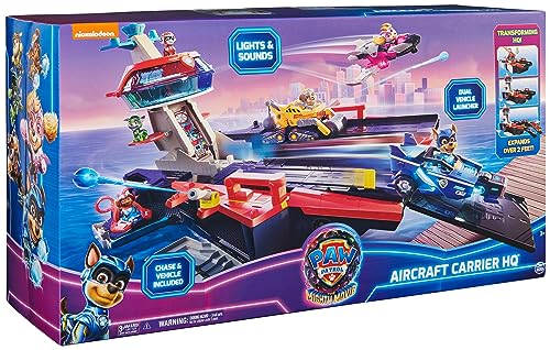 PAW Patrol: The Mighty Movie Aircraft Carrier HQ Playset