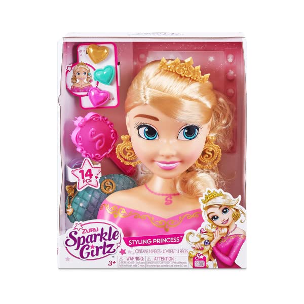 Sparkle Girlz Princess Hair Styling Head By ZURU