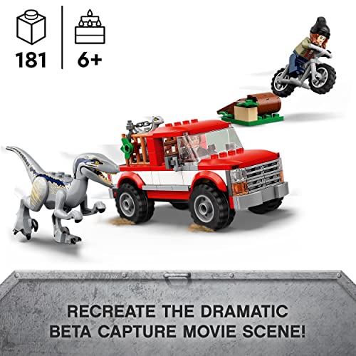 LEGO Jurassic World 76946 Blue & Beta Velociraptor Capture Toy