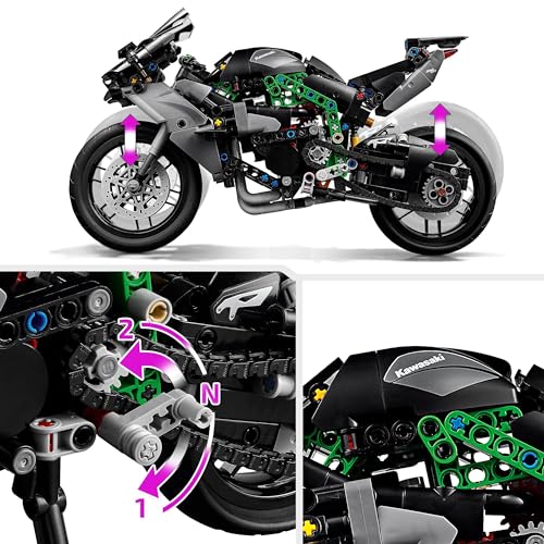 LEGO Technic 42170 Kawasaki Ninja H2R Motorcycle Toy