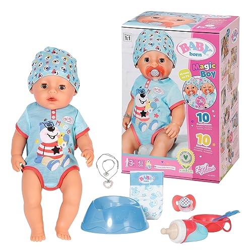 BABY born 43cm Magic Boy - Light Blue Outfit