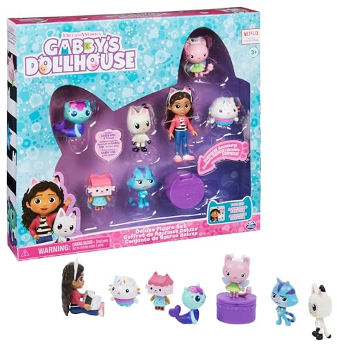 Gabby’s Dollhouse Deluxe Figure Gift Set with 7 Toy Figures and Surprise Accessory