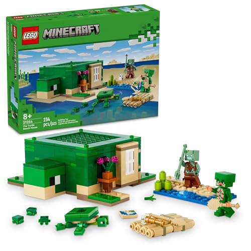 LEGO Minecraft 21254 The Turtle Beach House Toy Set