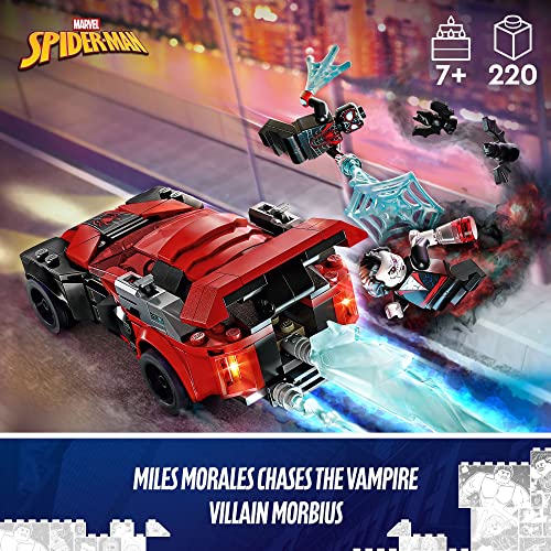 LEGO 76244 Marvel Miles Morales vs. Morbius Toy Car Set