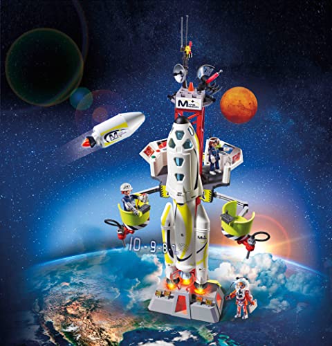 Playmobil 9488 Space Mars Mission Rocket with Launch Site with Lights and Sound