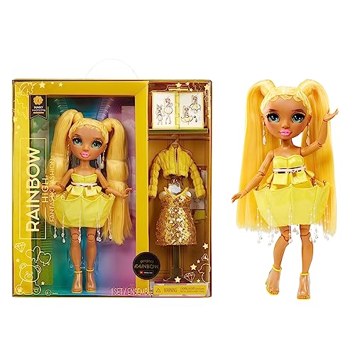 Rainbow High Fantastic Sunny Madison Yellow Doll Fashion Playset