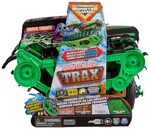 Monster Jam Grave Digger Trax Remote Control Vehicle