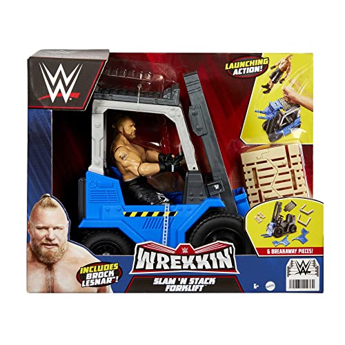 WWE Wrekkin Slam 'N Stack Forklift with Brock Lesnar Figure