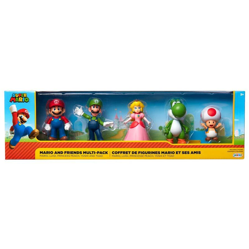 Nintendo Super Mario 6cm Figure 5 Pack Mario & Friends