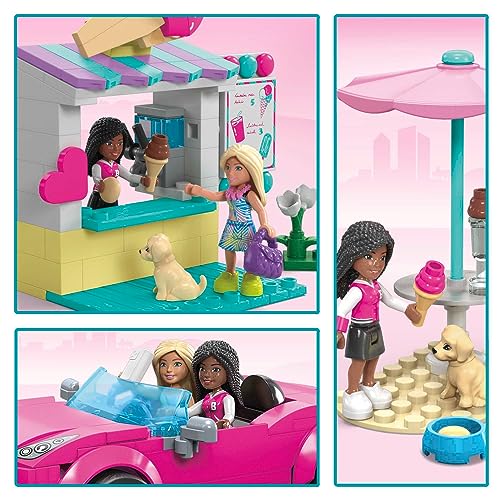 Mega Barbie Convertible & Ice Cream Stand Building Set