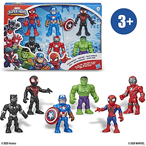 Playskool Heroes Marvel Super Hero Adventures 12.5cm Action Figure 6 Pack