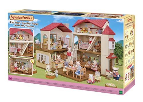 Sylvanian Families Red Roof Country Home Gift Set-Secret Attic Playroom