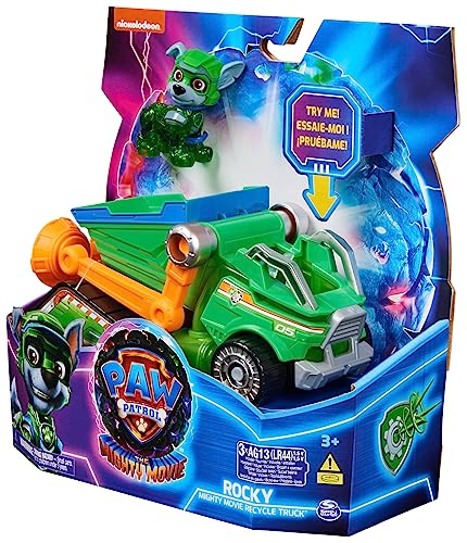 PAW Patrol: The Mighty Movie Rocky's Mighty Movie Recycle Truck Toy