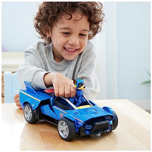 PAW Patrol: The Mighty Movie Chase's Deluxe Mighty Transforming Cruiser Toy