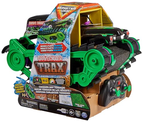 Monster Jam Grave Digger Trax Remote Control Vehicle