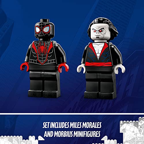 LEGO 76244 Marvel Miles Morales vs. Morbius Toy Car Set