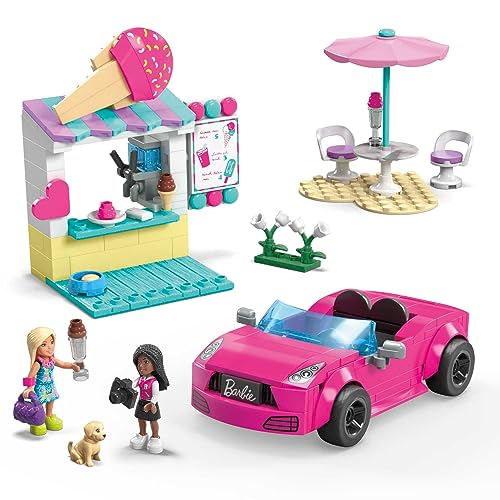 Mega Barbie Convertible & Ice Cream Stand Building Set