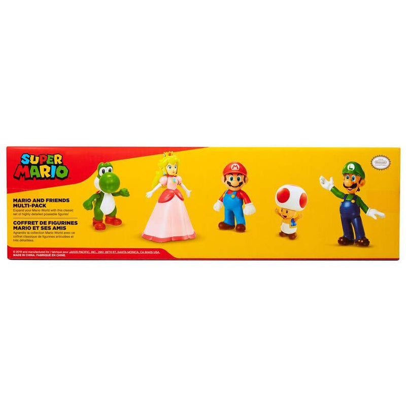 Nintendo Super Mario 6cm Figure 5 Pack Mario & Friends