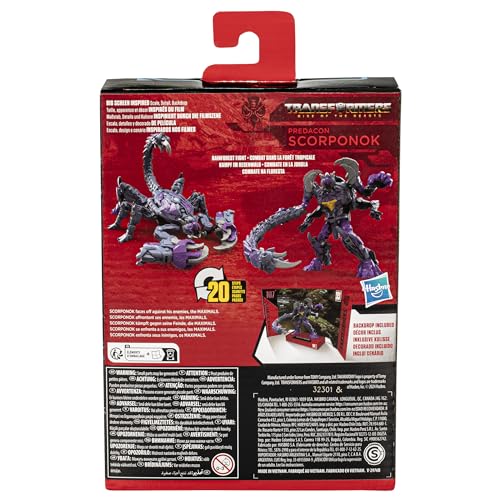 Transformers Studio Series Rise of the Beasts 107 Predacon Scorponok Figure