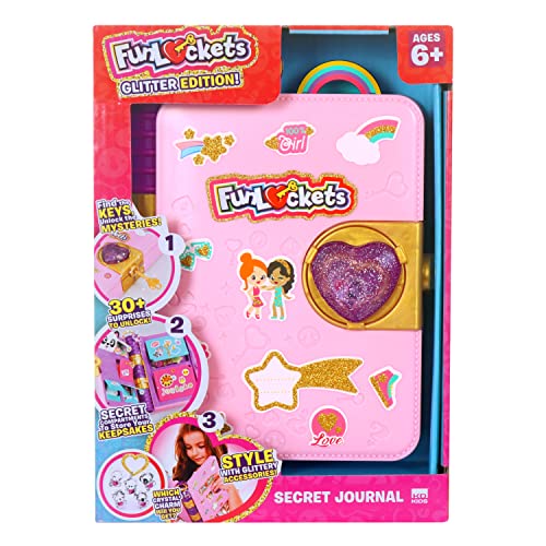 FunLockets Secret Diary Journal Glitter Edition