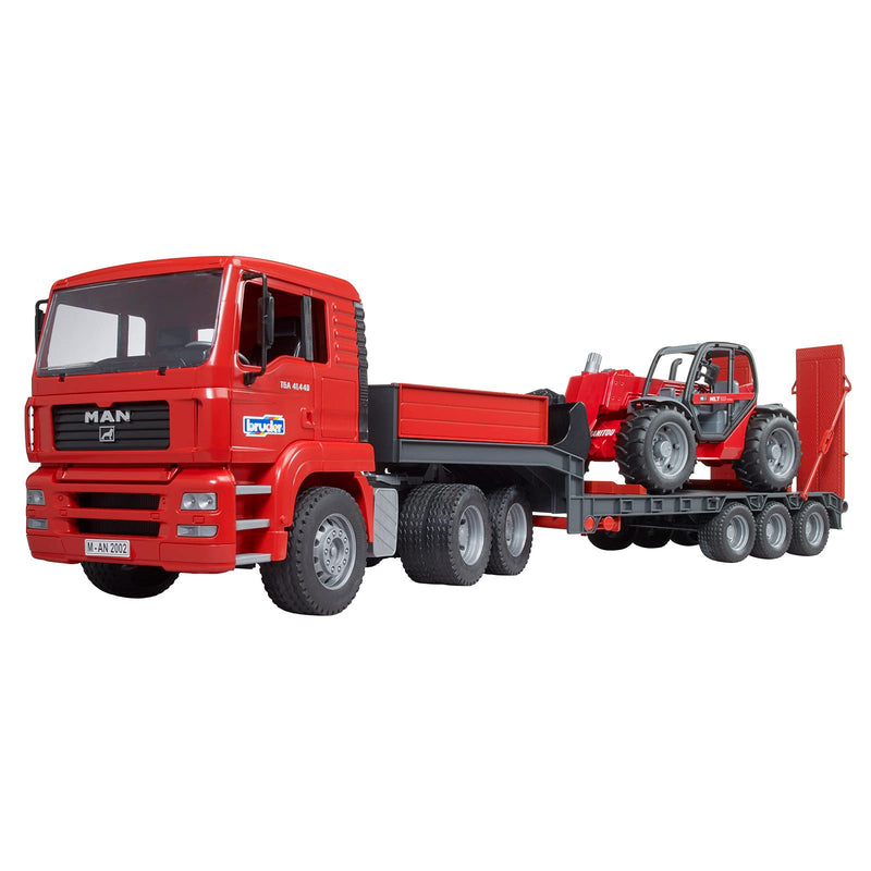 Bruder MAN TGA Semi-Trailer Truck with Manitou Telehandler Toy