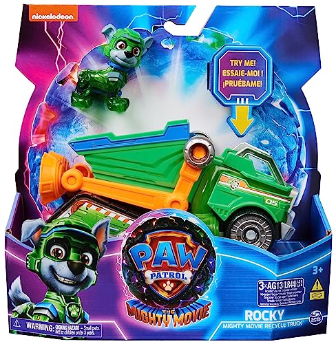 PAW Patrol: The Mighty Movie Rocky's Mighty Movie Recycle Truck Toy