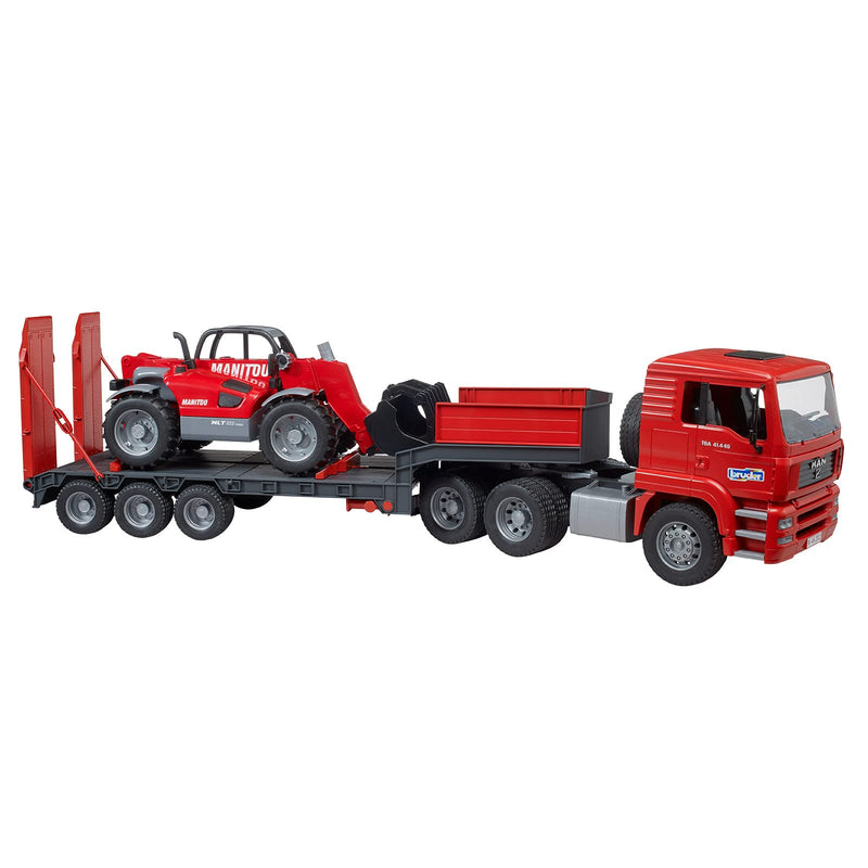 Bruder MAN TGA Semi-Trailer Truck with Manitou Telehandler Toy