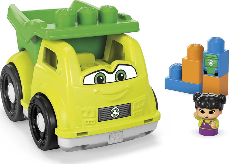 Mega Bloks Lil Vehicles Raphy Recycling Truck