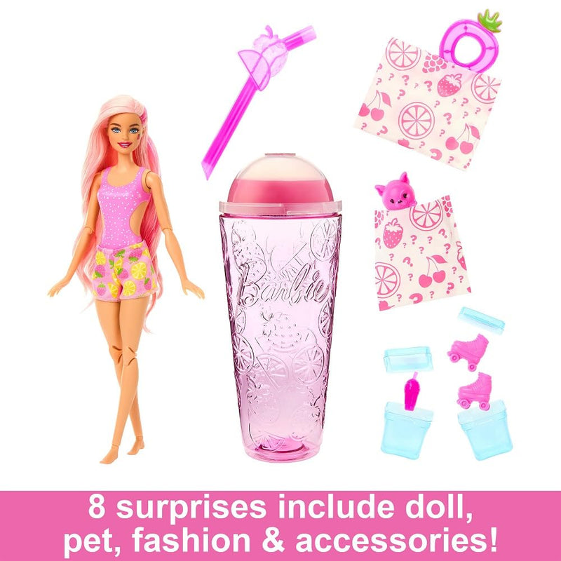 Barbie Pop Reveal Fruit Series - Strawberry Lemonade Scented Doll & Surprises