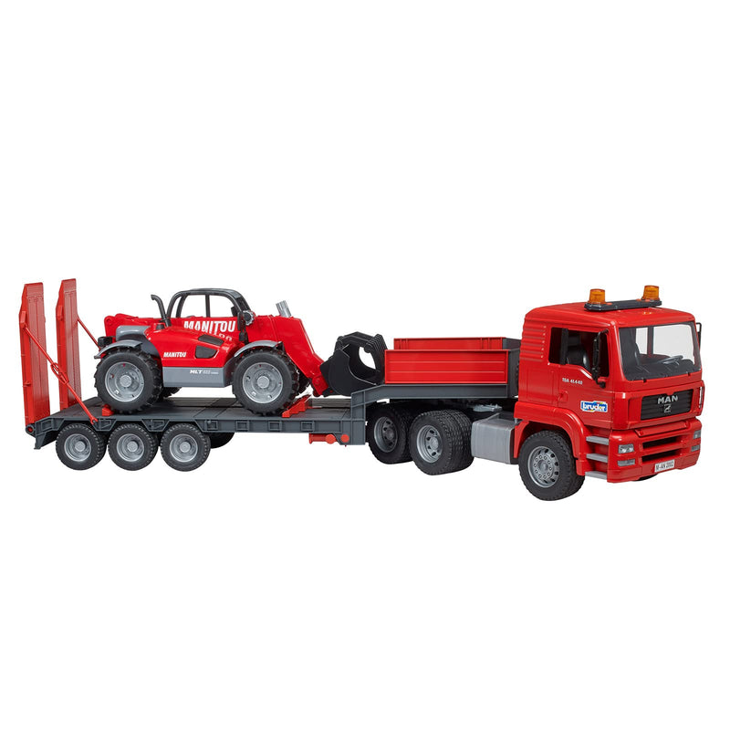 Bruder MAN TGA Semi-Trailer Truck with Manitou Telehandler Toy