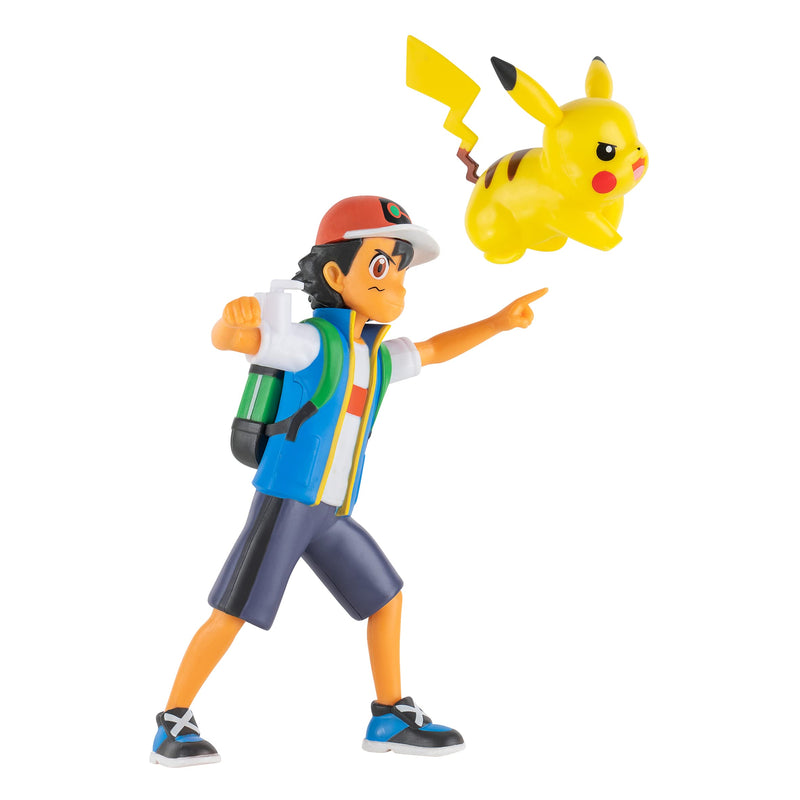 Pokémon 11cm Battle Feature Figure Ash & Pikachu