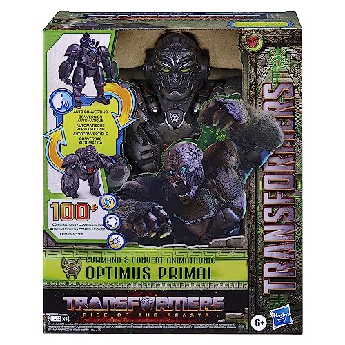 Transformers: Rise of the Beasts Command & Convert Animatronic Optimus Primal