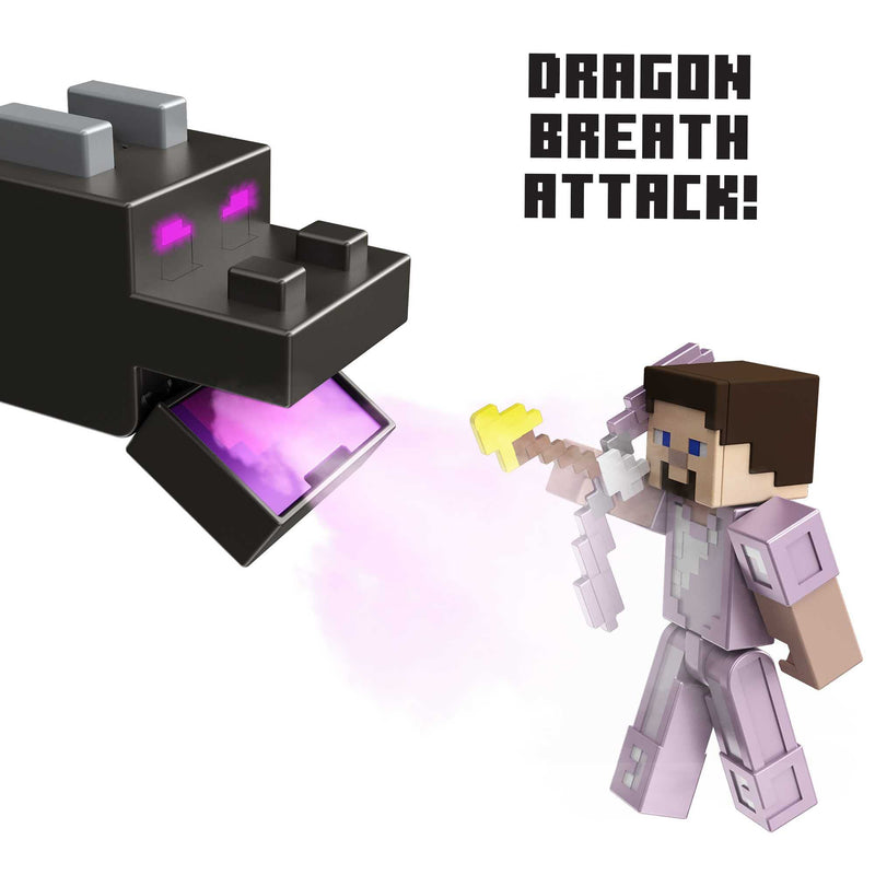 Minecraft Ultimate Ender Dragon and Steve Figure