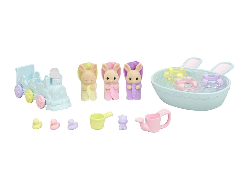 Sylvanian Families Triplets Baby Bathtime Set