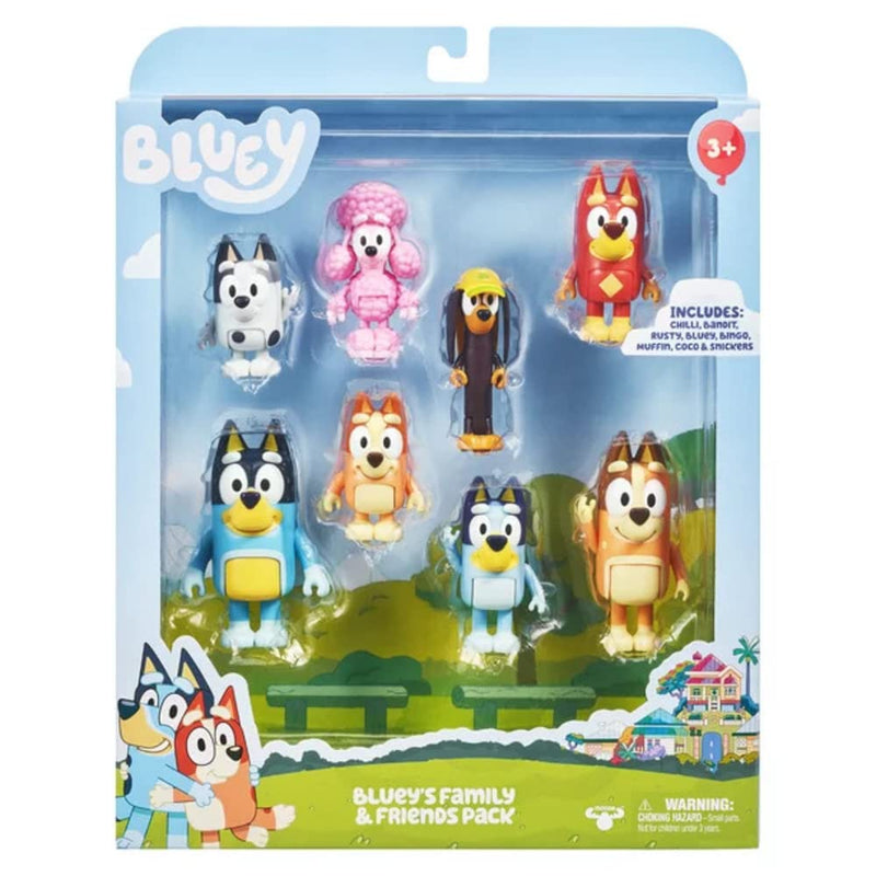 Bluey Family & Friends 8 Figure Pack