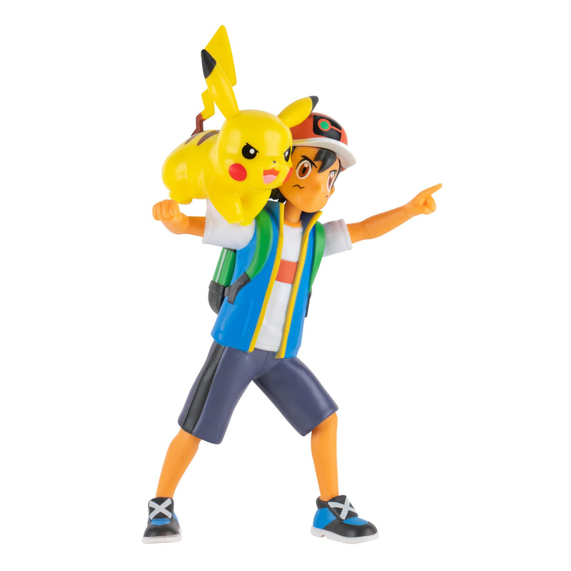 Pokémon 11cm Battle Feature Figure Ash & Pikachu